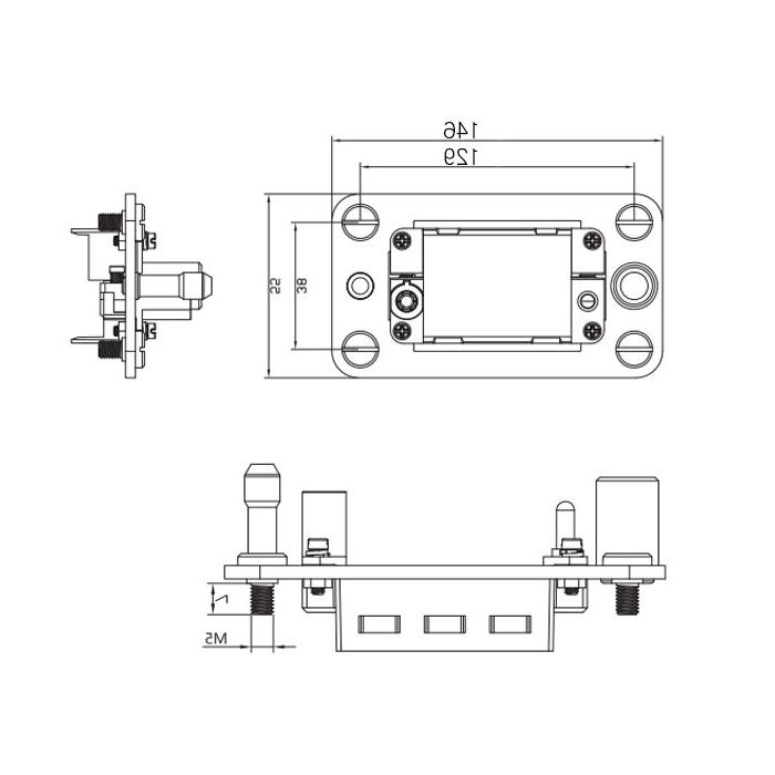 气/电快换模组、适配6个标准模块、H24B-M6-M、09140241000